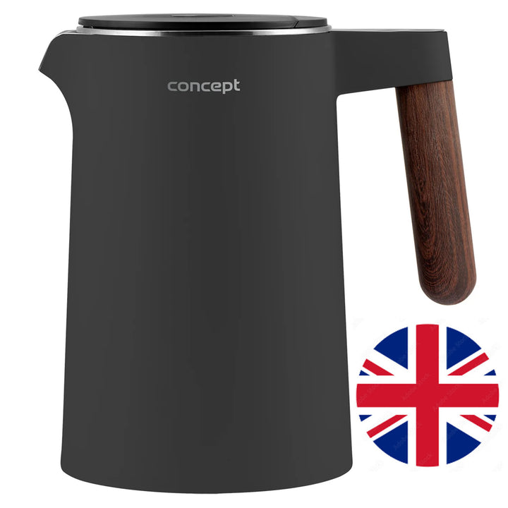 Concept Norwood RK3305 Hervidor de acero inoxidable con control de temperatura para mantener caliente 1,5L 1850-2200W Gris oscuro