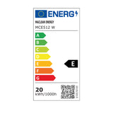 Candeeiro de parede LED Maclean MCE512 W com sensor de movimento e anoitecer, iluminação de parede interior e exterior, lâmpada de 20 W, à prova de água IP65, 2000 lm, branco neutro 4000 K
