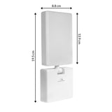 Luminária de parede LED Maclean MCE514 W, iluminação de parede exterior, 10 W, 700 lm, branco neutro 4000 K, à prova de água IP65