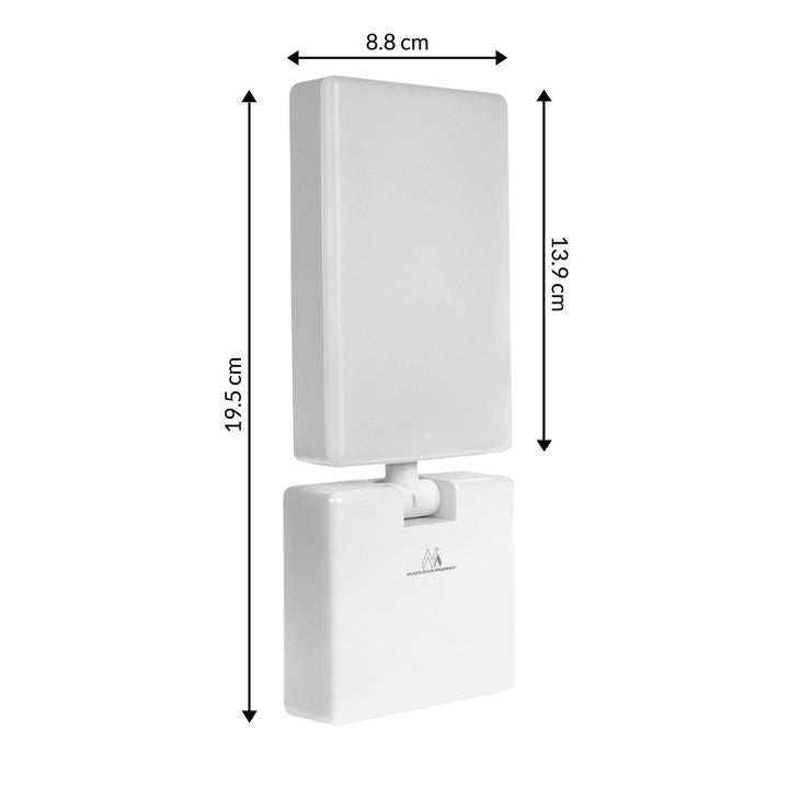 Luminária de parede LED Maclean MCE514 W, iluminação de parede exterior, 10 W, 700 lm, branco neutro 4000 K, à prova de água IP65