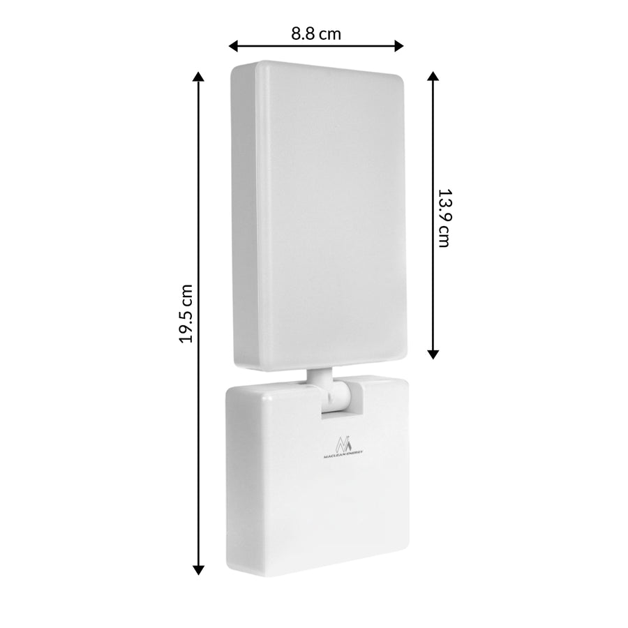 Luminária de parede LED Maclean MCE514 W, iluminação de parede exterior, 10 W, 700 lm, branco neutro 4000 K, à prova de água IP65