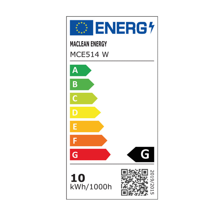 Luminária de parede LED Maclean MCE514 W, iluminação de parede exterior, 10 W, 700 lm, branco neutro 4000 K, à prova de água IP65