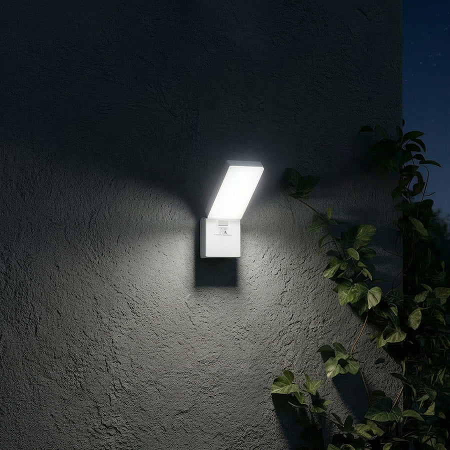 Luminária de parede LED Maclean MCE514 W, iluminação de parede exterior, 10 W, 700 lm, branco neutro 4000 K, à prova de água IP65