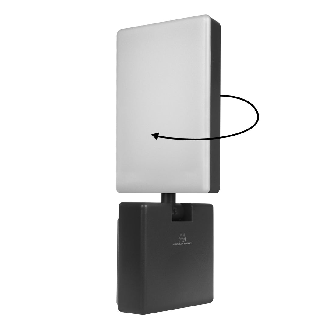 Luminária de parede LED Maclean MCE514 B, iluminação de parede exterior, 10 W, 700 lm, branco neutro 4000 K, à prova de água IP65
