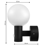 Luminária LED Maclean MCE515 B com Detector de Movimento PIR, 15 W, IP65, 1600 lm, 4000 K (Preto)