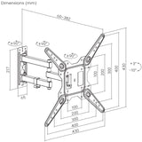 Suporte para TV ou Monitor Maclean MC-701N, Universal, VESA máx. 400x400, 23-55", 30 kg, Preto
