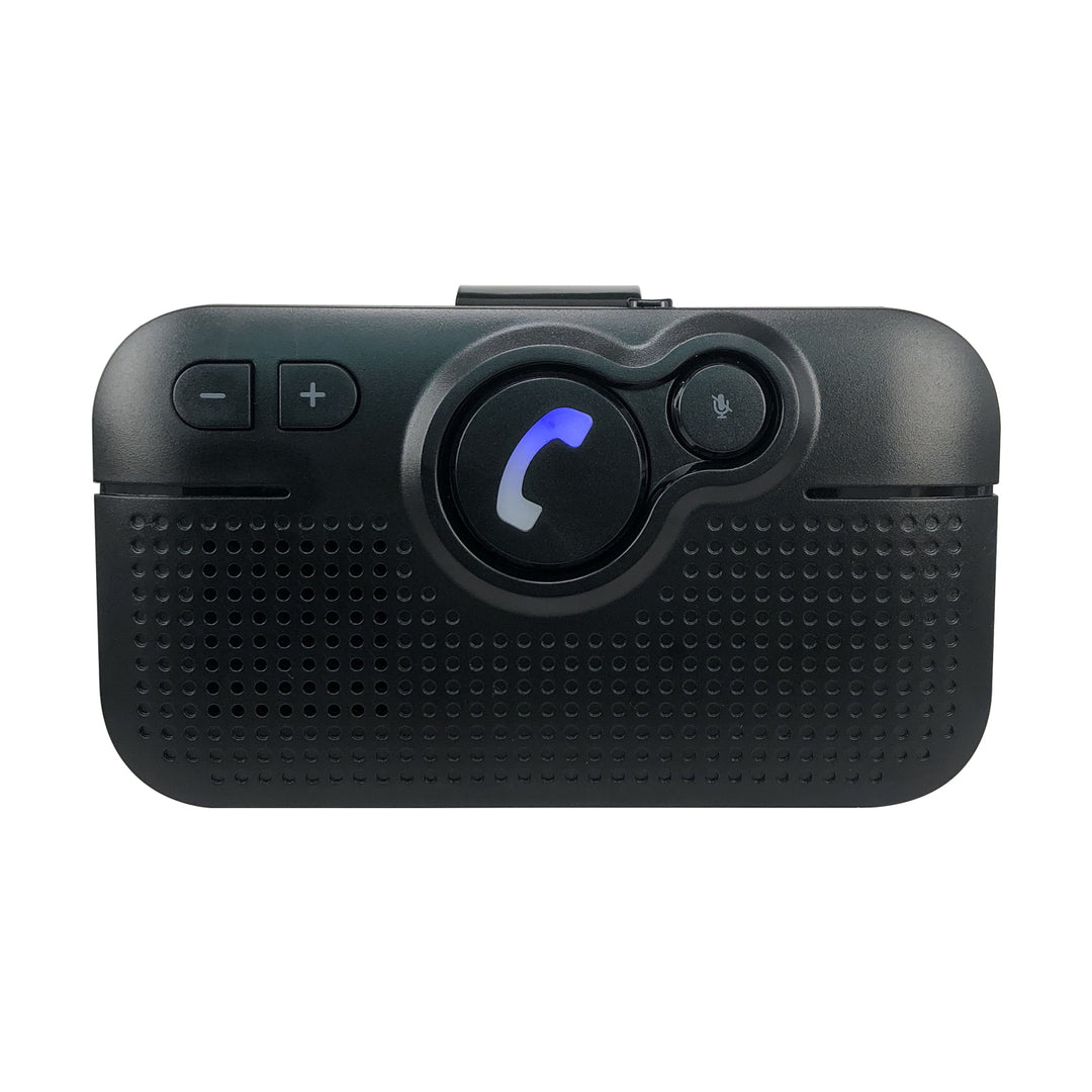 Kit mãos-livres para automóvel Audiocore AC475 | Compatível com Siri e Google Assistant | Bluetooth 5.0 | Ligação automática, orientação por voz, A2DP, reconexão automática, potência de altifalante de 2 W