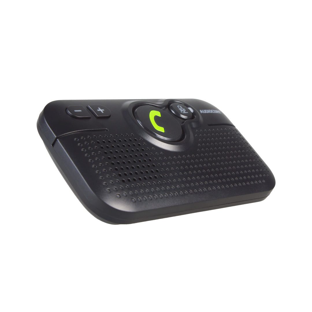 Kit mãos-livres para automóvel Audiocore AC475 | Compatível com Siri e Google Assistant | Bluetooth 5.0 | Ligação automática, orientação por voz, A2DP, reconexão automática, potência de altifalante de 2 W