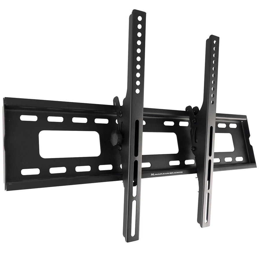 Suporte de parede para TV Maclean MC-421, suporte de parede para TV com ecrãs de 32 a 90 polegadas, VESA máx. 600x400, carga máxima de 80 kg, regulação da inclinação de +15° a -15°
