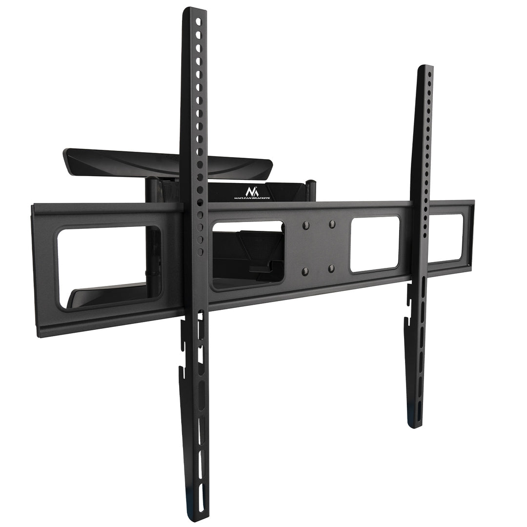 Suporte de parede para TV Maclean MC-423, suporte de parede para TV para ecrãs de 43 a 100 polegadas, VESA máx. 800x600, carga máxima de 80 kg, regulação horizontal e vertical do ângulo, perfil de 50 a 500 mm