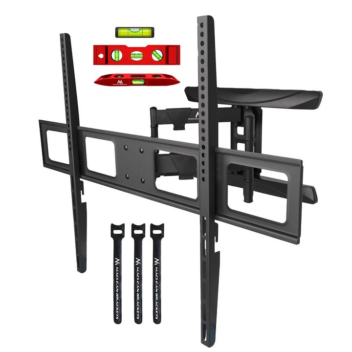 Suporte de parede para TV Maclean MC-423, suporte de parede para TV para ecrãs de 43 a 100 polegadas, VESA máx. 800x600, carga máxima de 80 kg, regulação horizontal e vertical do ângulo, perfil de 50 a 500 mm