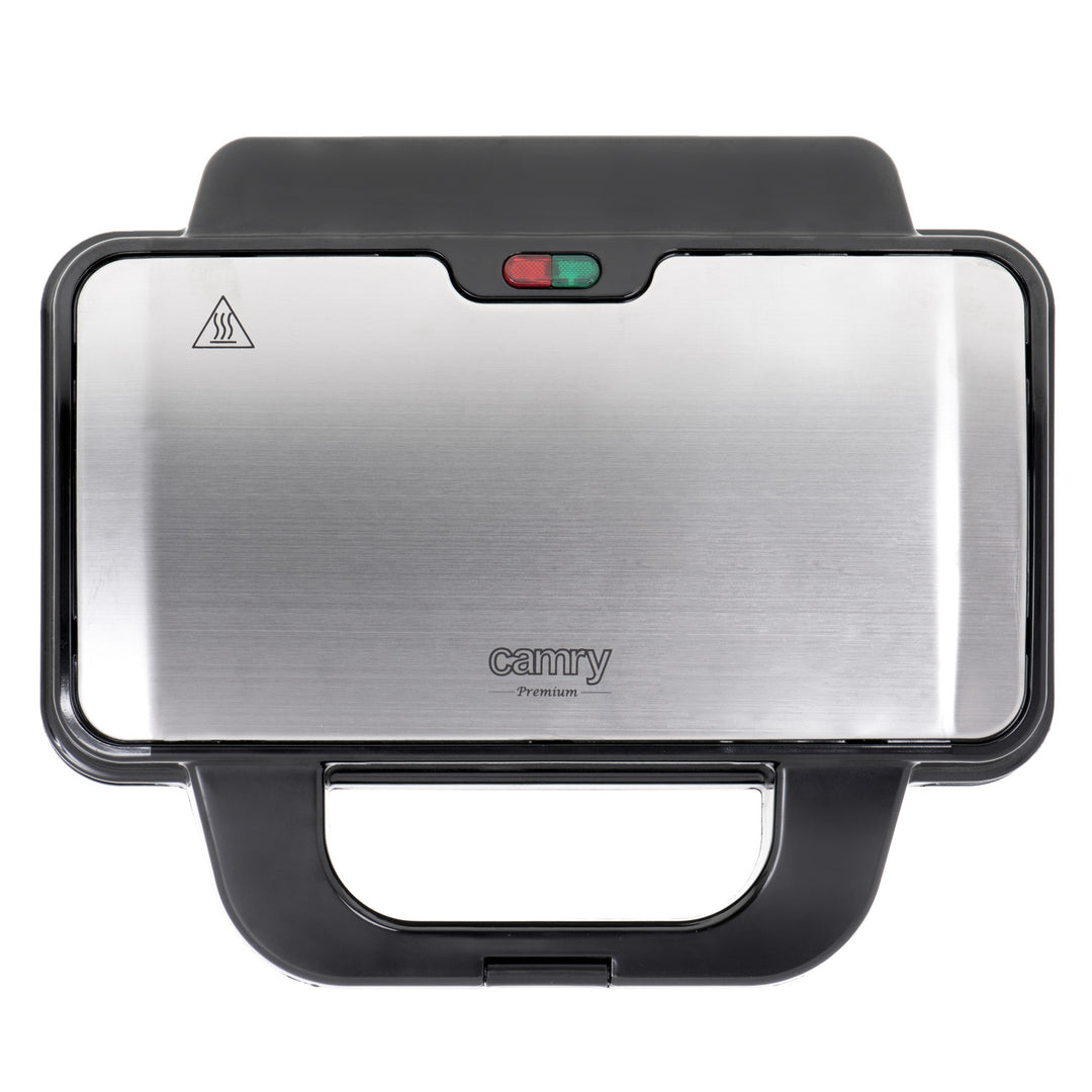 Tostadora de sándwiches Camry, para 2 sándwiches, potencia máxima 1300 W, revestimiento antiadherente, CR 3054