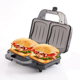 Tostadora de sándwiches Camry, para 2 sándwiches, potencia máxima 1300 W, revestimiento antiadherente, CR 3054