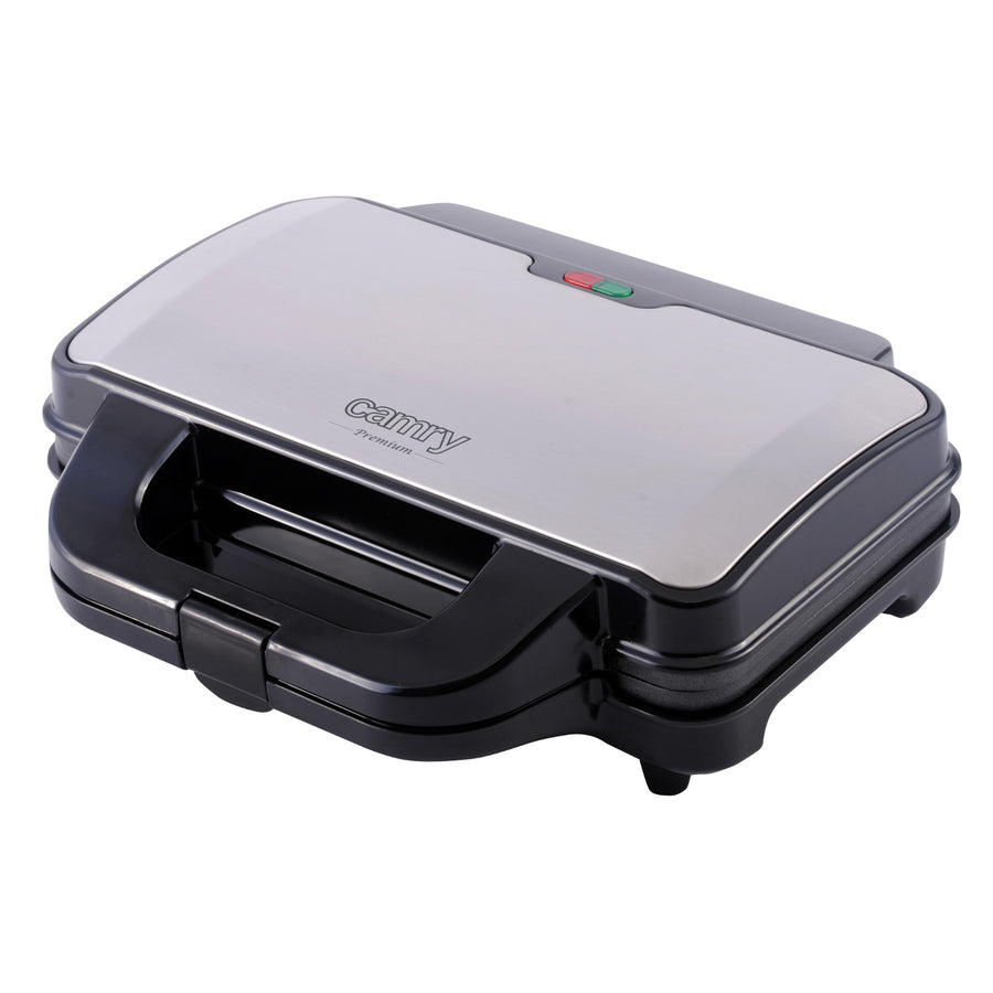 Tostadora de sándwiches Camry, para 2 sándwiches, potencia máxima 1300 W, revestimiento antiadherente, CR 3054