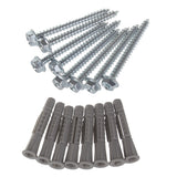 Maclean MC-437 Conjunto de 4 suportes de parede para pneus, rodas, escadas, bicicletas, material em aço, carga máxima de 60 kg/1