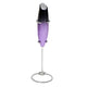Adler AD 4499 Espumador de leche con soporte, Color morado y negro