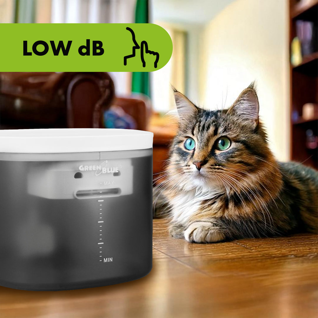 GreenBlue GB392 Bebedouro/Dispensador Automático de Água para Animais de Estimação, Capacidade de 3L, USB 5V1A