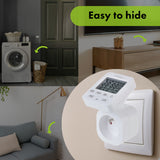 GreenBlue GB605 E Interruptor de Tempo Digital - Temporizador - Programador, Carga Máxima 16A, IP20