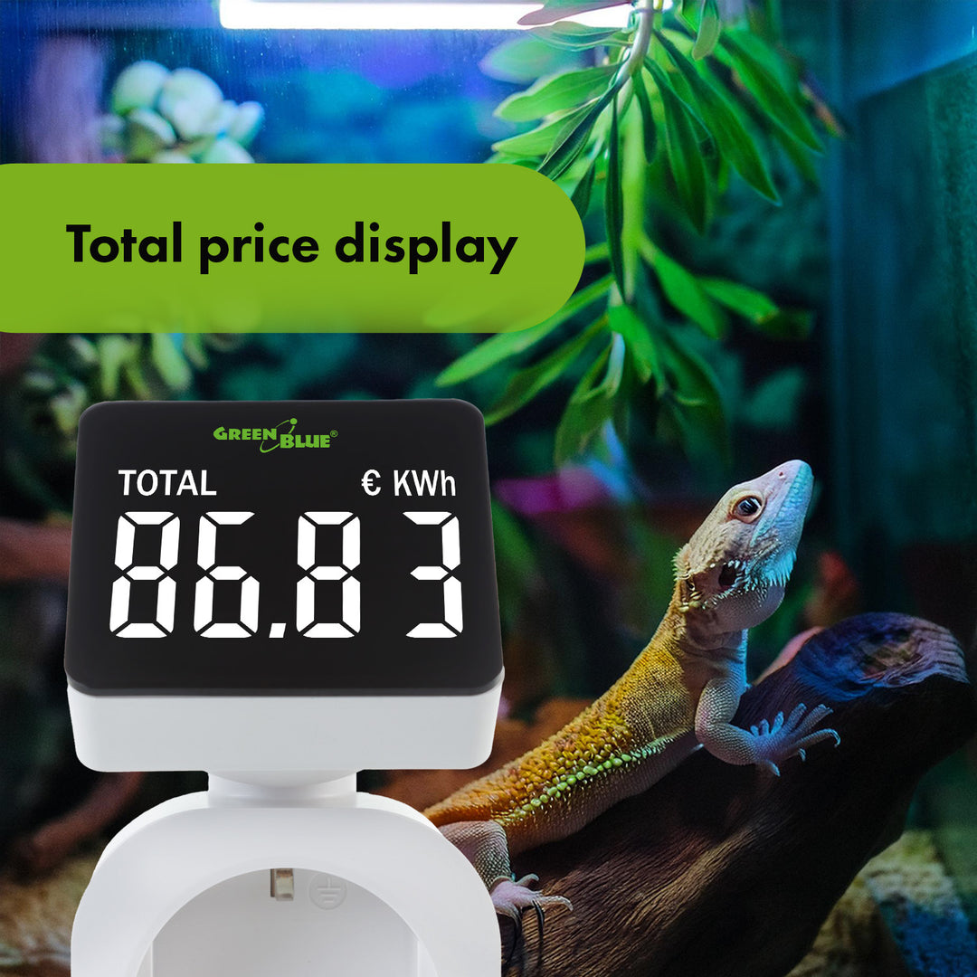 Medidor de Consumo de Energia GreenBlue GB620 F, Wattímetro, 16A, Carga Máxima 3680W, Submemória