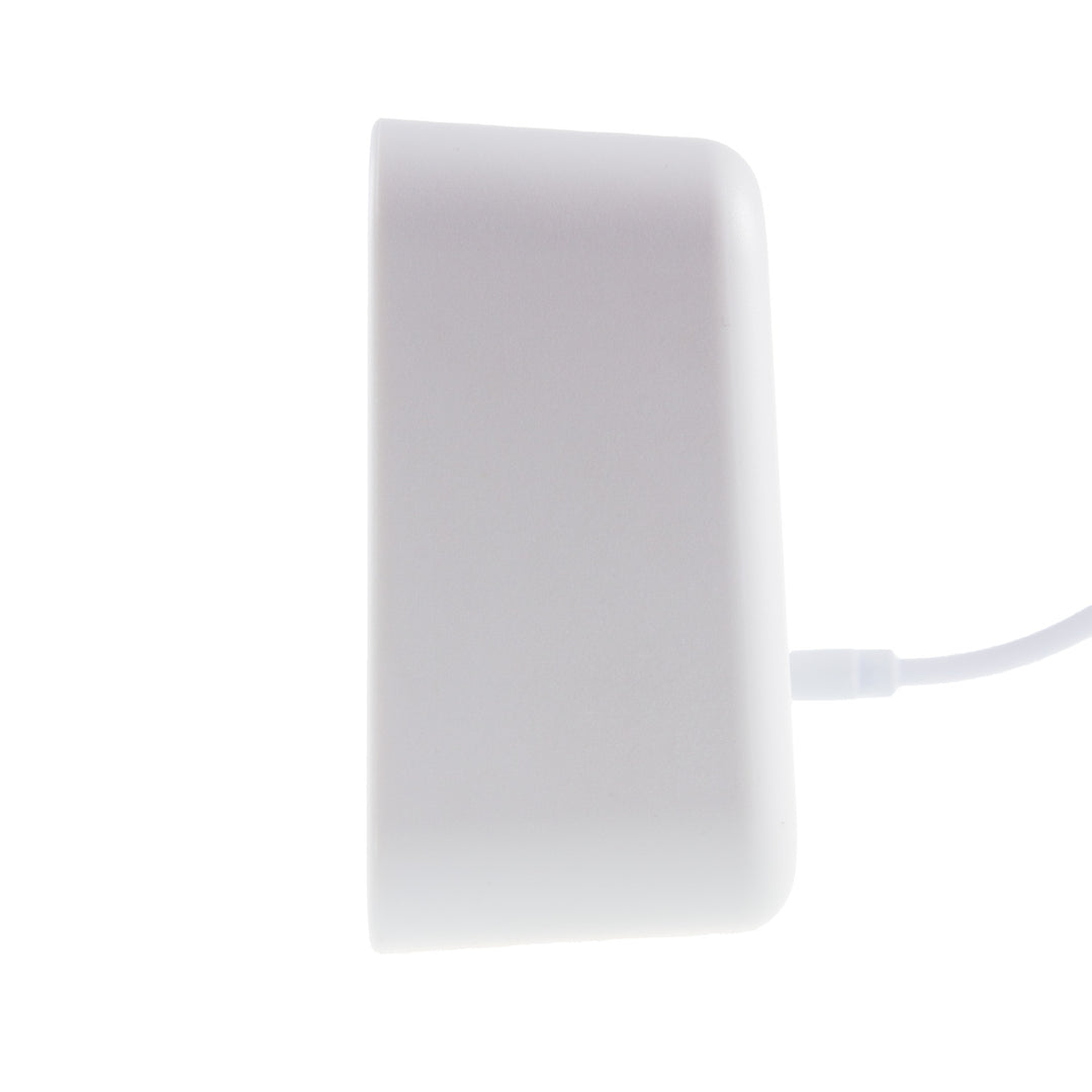 Despertador digital com termómetro, verde e azul GB397, 2 alarmes/função de snooze, função de contagem decrescente, relógio digital com visor de temperatura, alimentação USB através de porta USB, branco