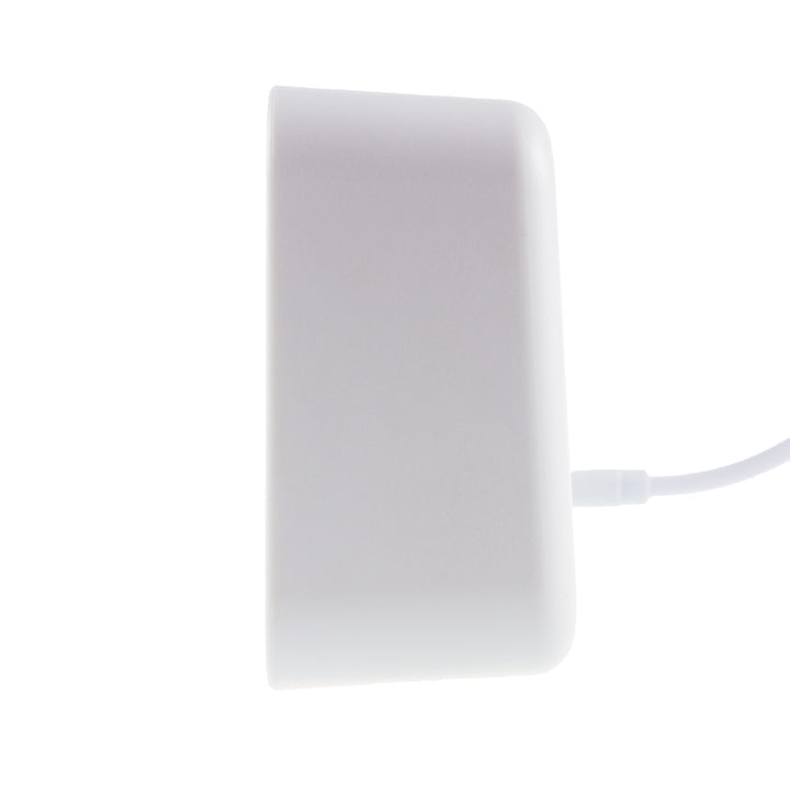 Despertador digital com termómetro, verde e azul GB397, 2 alarmes/função de snooze, função de contagem decrescente, relógio digital com visor de temperatura, alimentação USB através de porta USB, branco