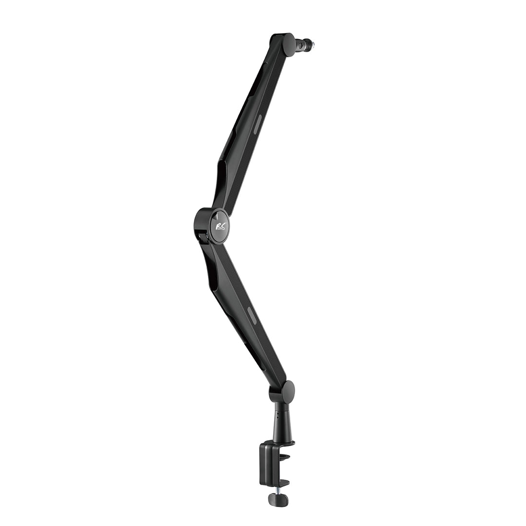 NanoRS RS422 Soporte de Micrófono con Rosca de 3/8" y 5/8" para Mesa, Carga Máxima de 1 kg | Altura Regulable hasta 84,7 cm | Giratorio 360° | Con Gestión de Cables | Ideal para Estudio y Streaming