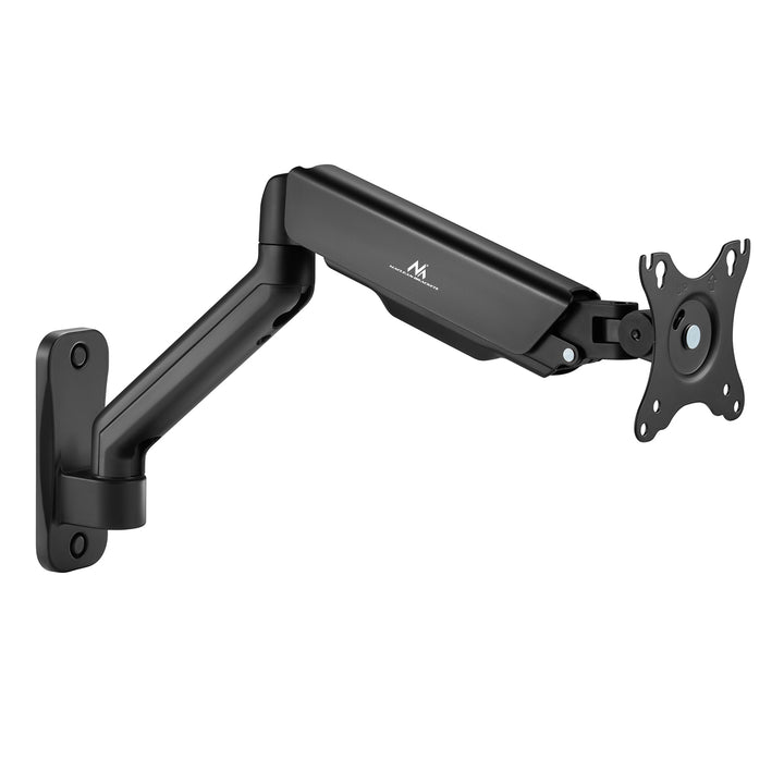 Suporte de parede universal para monitor Maclean MC-332 com dois braços | Ecrãs planos e curvos de 17 a 32 pol. | VESA 75x75 e 100x100 | Giratório, inclinável | Carga máxima de 9 kg