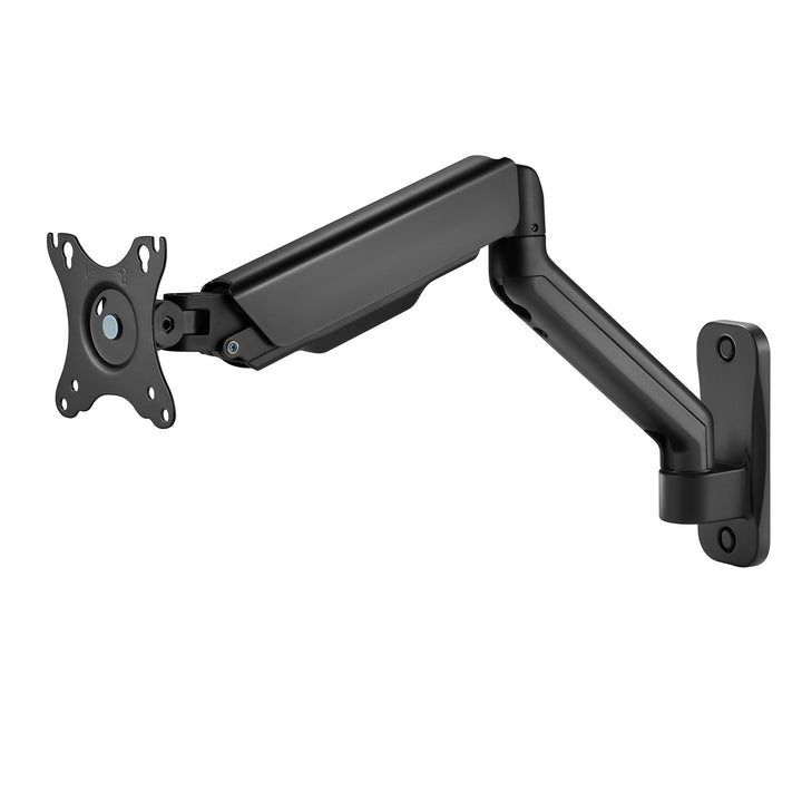 Suporte de parede universal para monitor Maclean MC-332 com dois braços | Ecrãs planos e curvos de 17 a 32 pol. | VESA 75x75 e 100x100 | Giratório, inclinável | Carga máxima de 9 kg