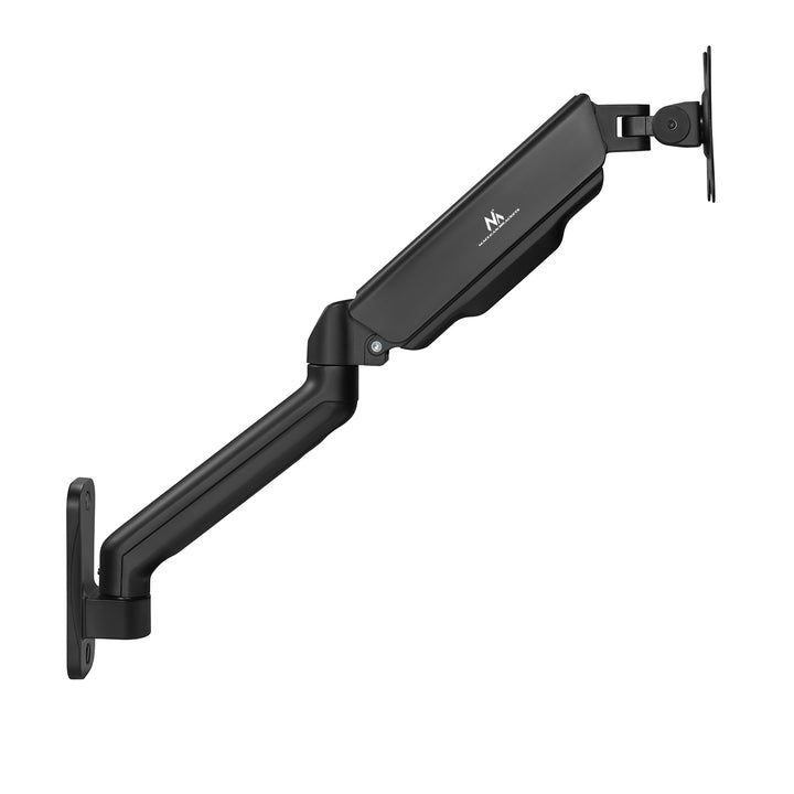 Suporte de parede universal para monitor Maclean MC-332 com dois braços | Ecrãs planos e curvos de 17 a 32 pol. | VESA 75x75 e 100x100 | Giratório, inclinável | Carga máxima de 9 kg