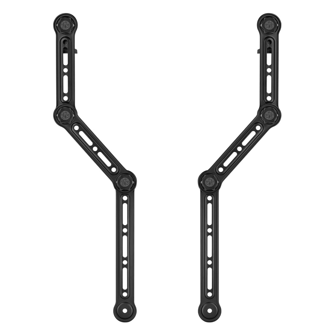 Suporte VESA universal Maclean MC-335 para barra de som, ajustável para ecrãs até 90", carga máxima de 15 kg