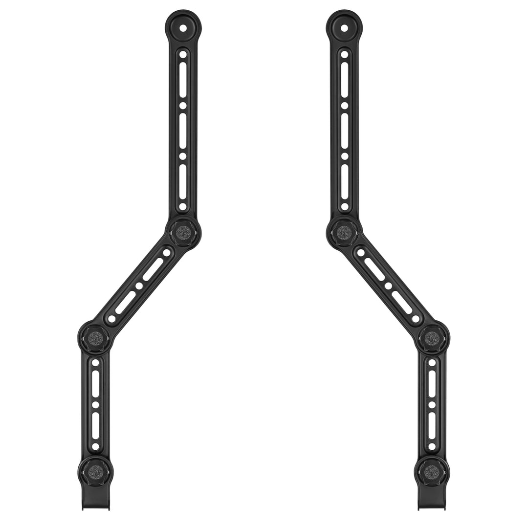 Suporte VESA universal Maclean MC-335 para barra de som, ajustável para ecrãs até 90", carga máxima de 15 kg