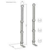 Maclean MC-335 Soporte Universal VESA para Barra de Sonido, Ajustable a Pantallas hasta 90", Carga máx.15 kg