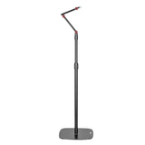 Suporte para microfone Maclean MC-337, suporte metálico com altura ajustável de 626 a 1694 mm, carga máxima de 1 kg