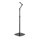 Suporte para microfone Maclean MC-337, suporte metálico com altura ajustável de 626 a 1694 mm, carga máxima de 1 kg