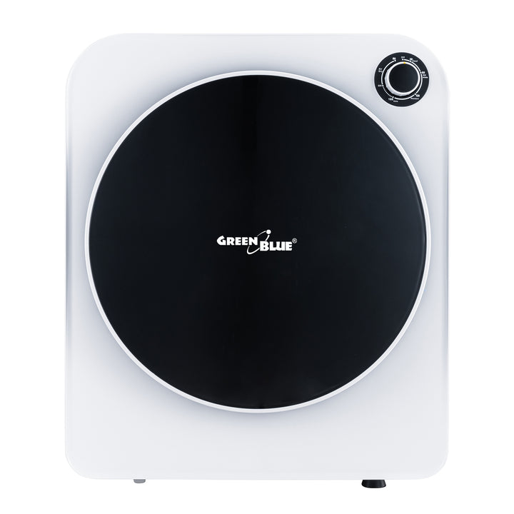 Secador elétrico de carregamento frontal Green Blue GB410, capacidade de 3 kg, 830 W, classe C, 5 programas, dimensões compactas 49,5 x 46 x 59,5 cm para espaços pequenos