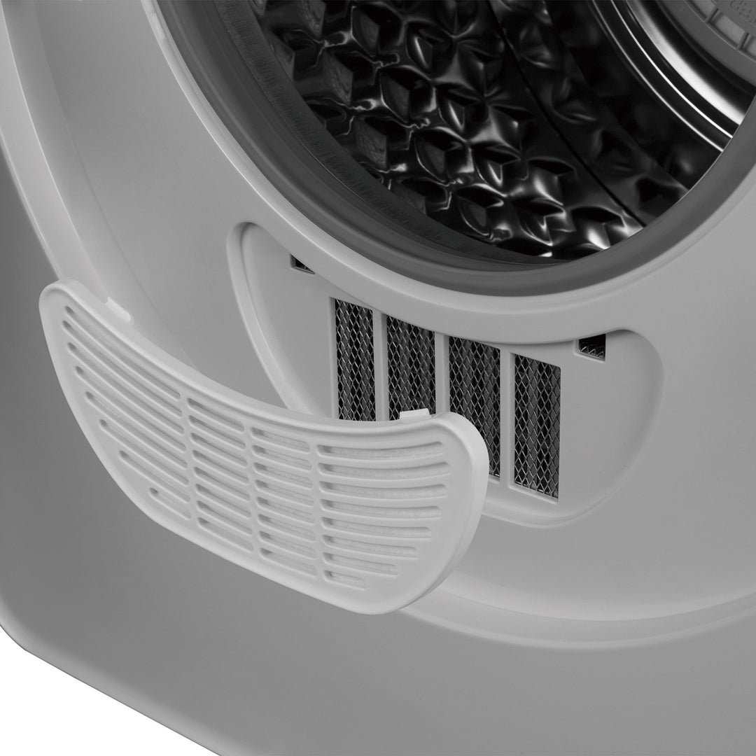 Secador elétrico de carregamento frontal Green Blue GB410, capacidade de 3 kg, 830 W, classe C, 5 programas, dimensões compactas 49,5 x 46 x 59,5 cm para espaços pequenos