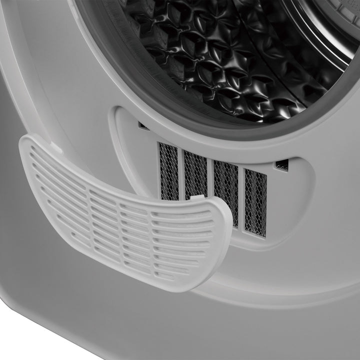 Secador elétrico de carregamento frontal Green Blue GB410, capacidade de 3 kg, 830 W, classe C, 5 programas, dimensões compactas 49,5 x 46 x 59,5 cm para espaços pequenos