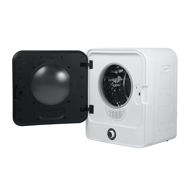 Secador elétrico de carregamento frontal Green Blue GB415, capacidade de 3 kg, classe C, 5 programas, 830 W, dimensões compactas 49,5 x 46 x 59,5 cm para espaços pequenos