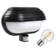 Luminaria de pared Maclean, con sensor PIR, máx. 60W, 180°, MCE33B + LED 8W