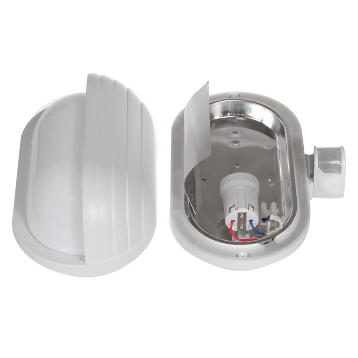 Luminária de parede Maclean, com sensor PIR, máx. 60W, 180°, MCE33 W + LED 11W