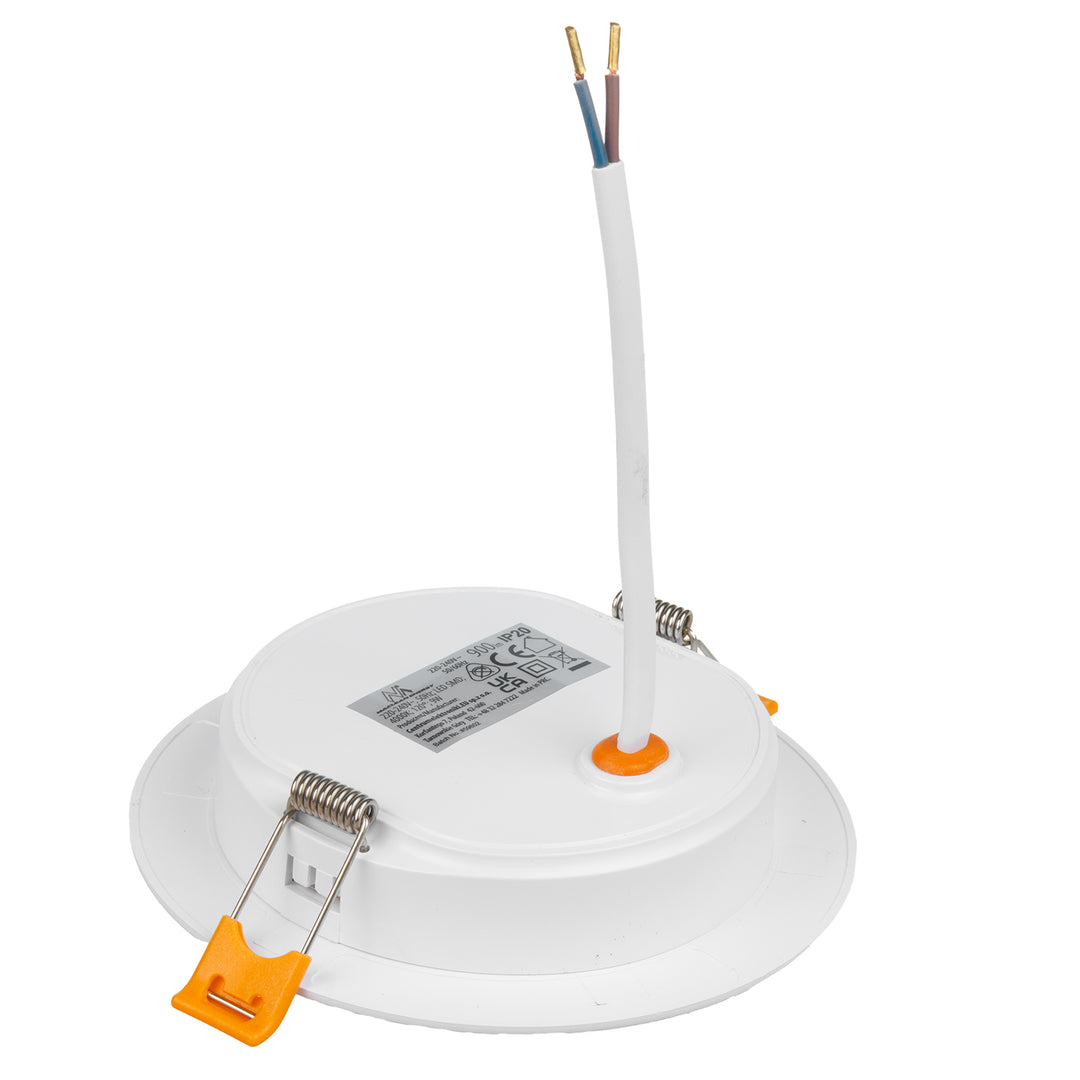 5x Luminária de Teto LED Maclean, SLIM Embutida, 9W, Branco Neutro 4000K, 120*26mm, 900lm, MCE371 R