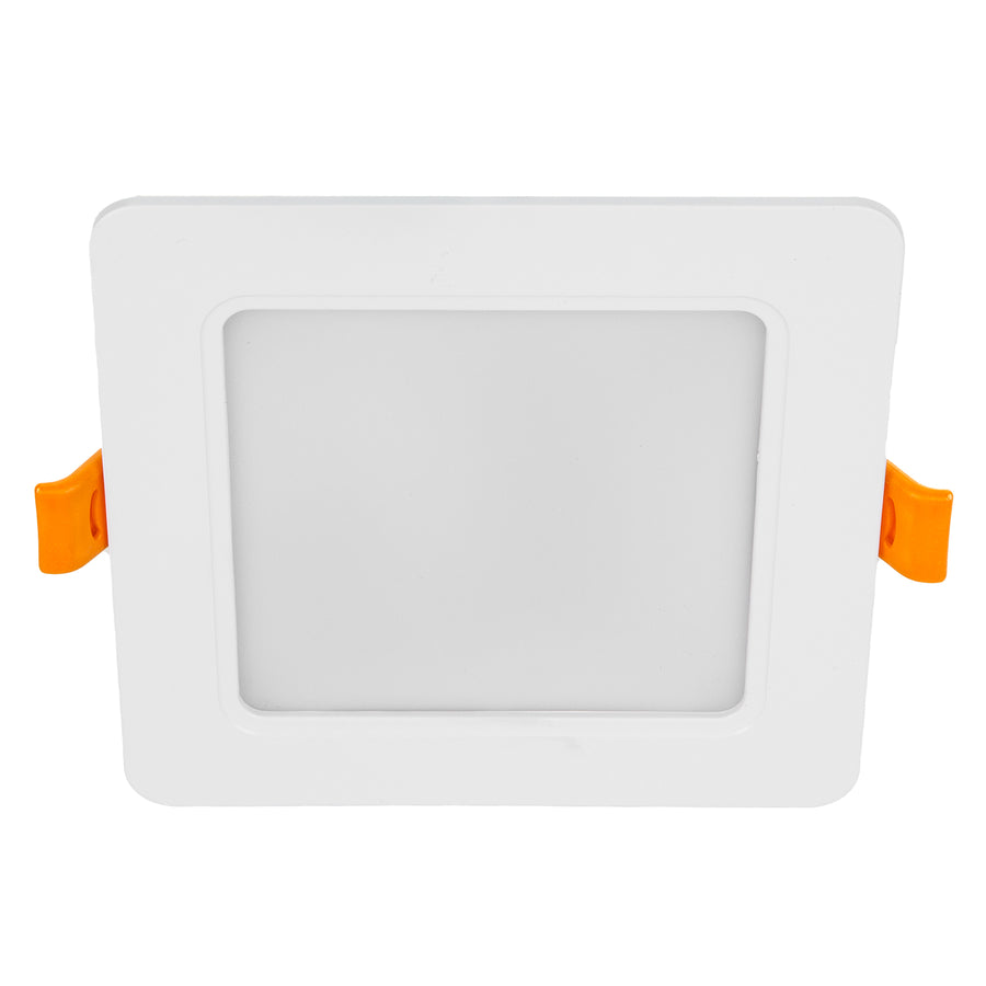 5 painéis de teto LED Maclean, montagem embutida fina, 9 W, branco neutro 4000 K, 120 x 120 x 26 mm, 900 lm, MCE373 S