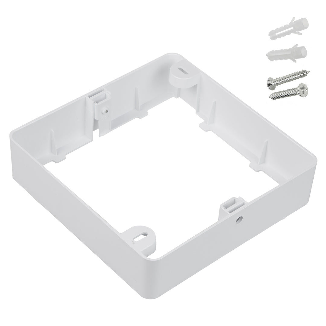 Painel de teto LED Maclean, montagem embutida SLIM, 18 W, branco neutro 4000 K, 170*170*26 mm, 1800 lm, MCE374 S + adaptador de montagem em superfície MCE379 S
