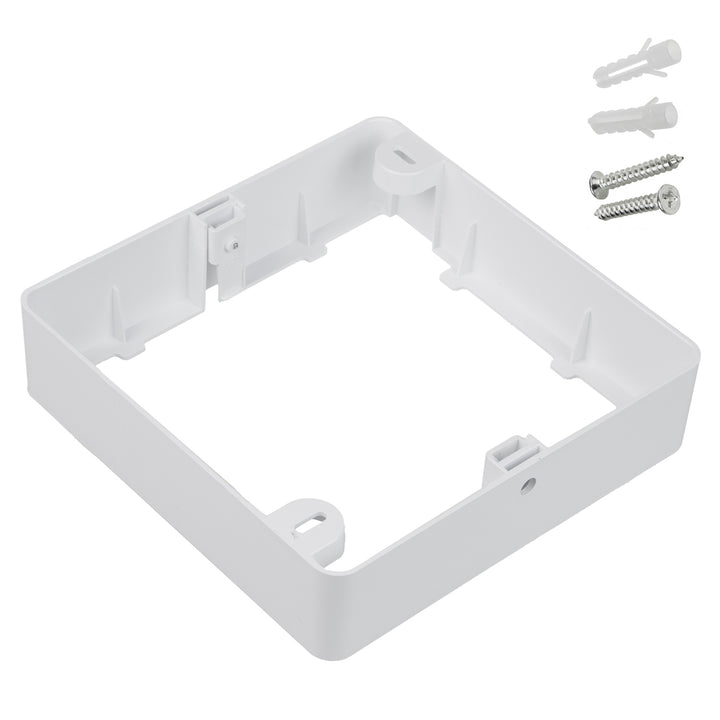 Painel de teto LED Maclean, montagem embutida SLIM, 18 W, branco neutro 4000 K, 170*170*26 mm, 1800 lm, MCE374 S + adaptador de montagem em superfície MCE379 S