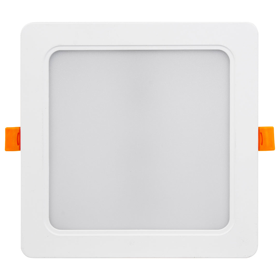 5 painéis de teto LED Maclean, montagem embutida SLIM, 18 W, branco neutro 4000 K, 170 x 170 x 26 mm, 1800 lm, MCE374 S + adaptador de superfície MCE379 S