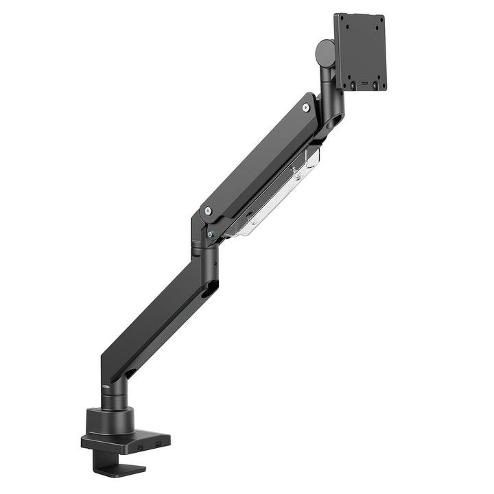 Suporte de monitor com mola a gás de braço duplo Maclean MC-968, para ecrãs de 17 a 57 polegadas, carga máxima de 27 kg