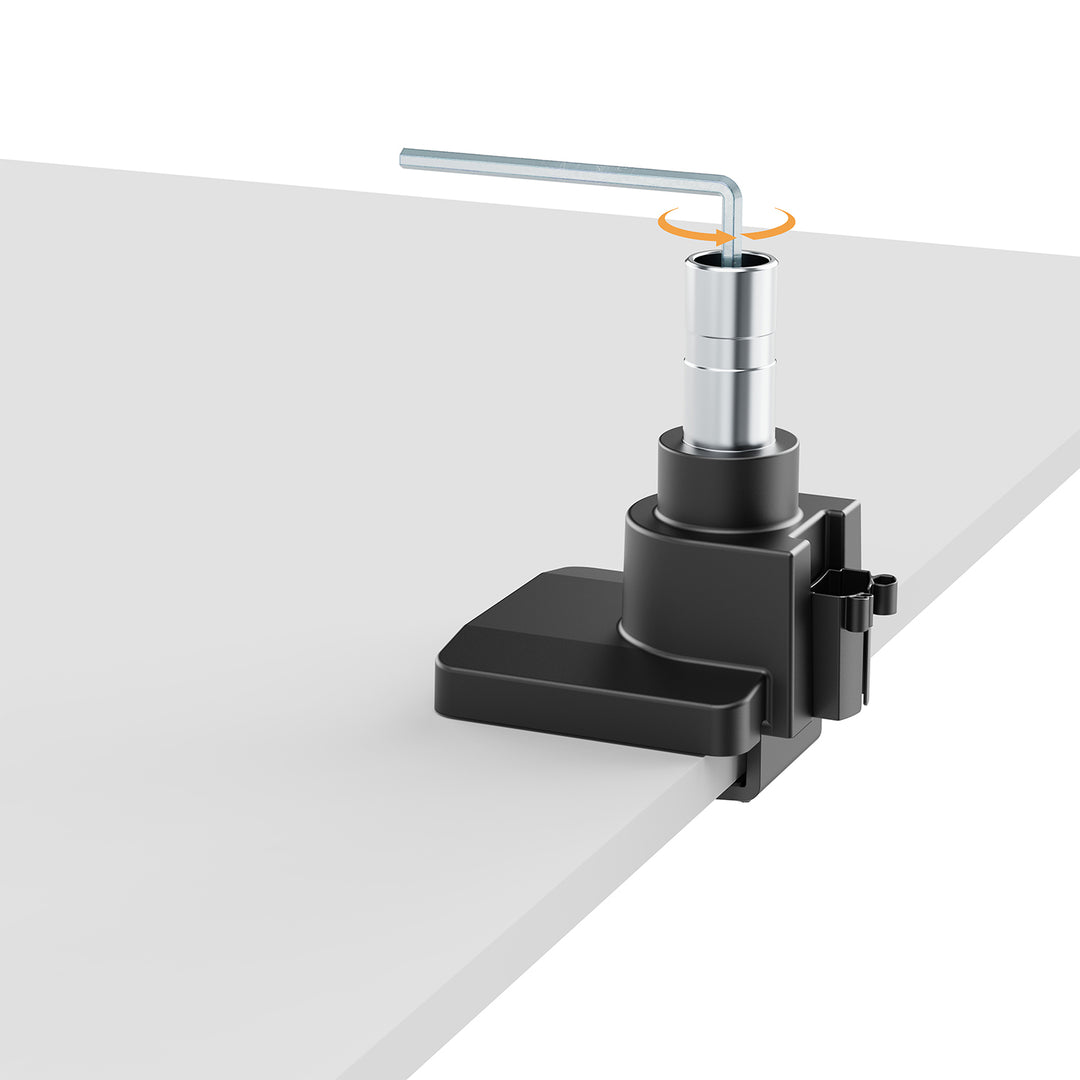 Suporte de monitor com mola a gás de braço duplo Maclean MC-968, para ecrãs de 17 a 57 polegadas, carga máxima de 27 kg