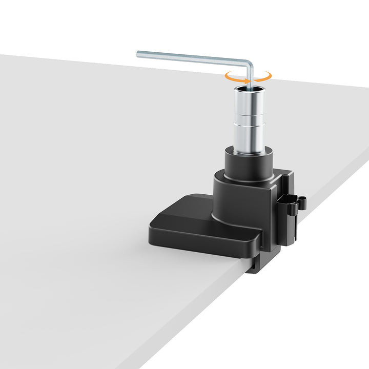 Suporte de monitor com mola a gás de braço duplo Maclean MC-968, para ecrãs de 17 a 57 polegadas, carga máxima de 27 kg