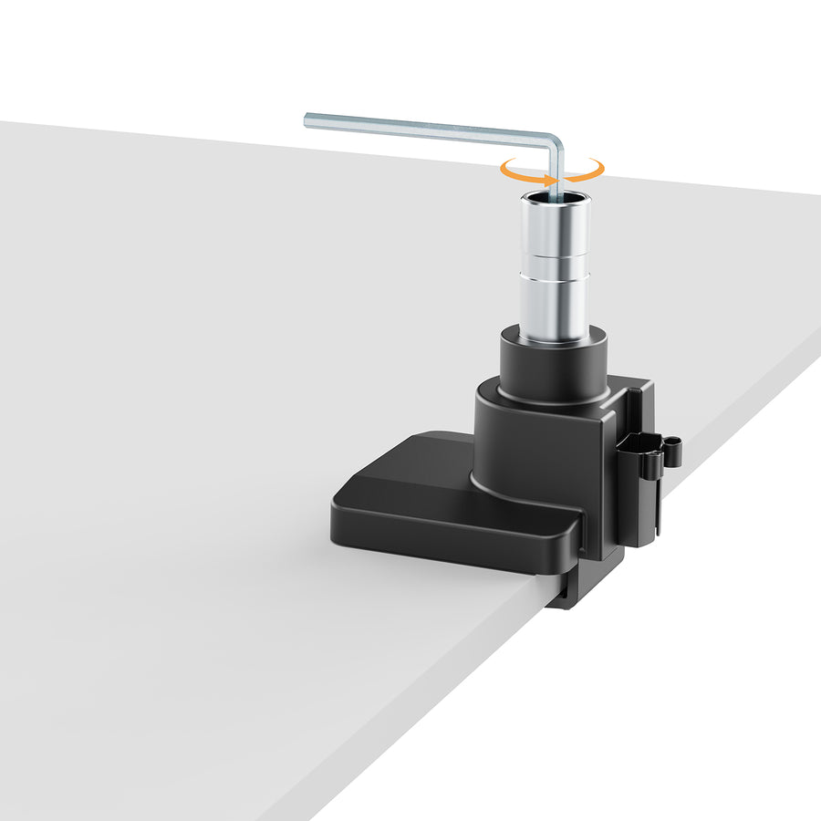 Suporte de monitor com mola a gás de braço duplo Maclean MC-968, para ecrãs de 17 a 57 polegadas, carga máxima de 27 kg
