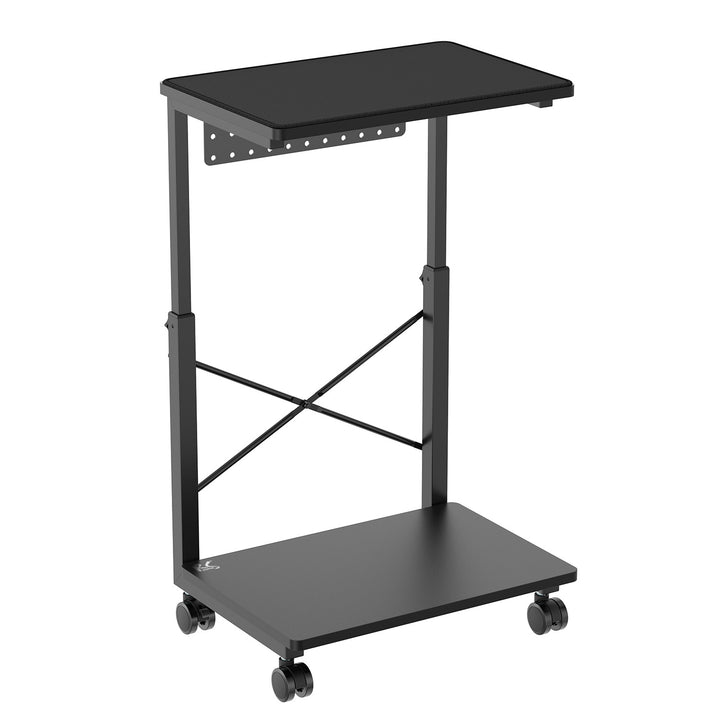 NanoRS Carrito de Ordenador de CPU con Altura Ajustable con Estante de hasta 80 kg | Carro portátil para PC con Espacio de Almacenamiento | Flexible con Ruedas | Estante Resistente al Agua | RS430
